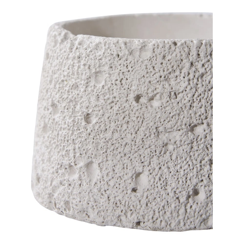 House Nordic zestaw 2 cementowych świeczników szarych boho na stół do salonu