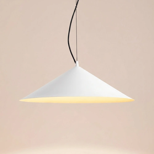 Lampa wisząca FINT biała LED do salonu regulowana nowoczesna