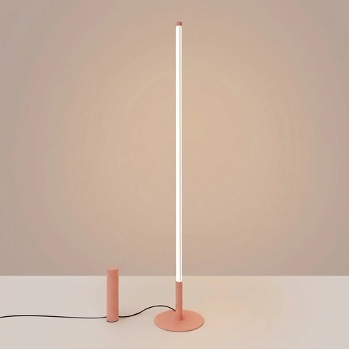 TRANG lampa stojąca do salonu nowoczesna LED brzoskwiniowa 3000K