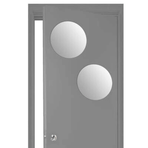 Zestaw 2 okrągłych luster samoprzylepnych 40x40 cm do przedpokoju i salonu 5five