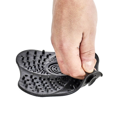 Intesi silikonowe sitko do zlewu i umywalki czarne nowoczesne 13,3 cm do kuchni i łazienki