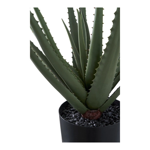 Sztuczna roślina Aloes Intesi 51cm nowoczesny aloes doniczkowy jak żywy do salonu
