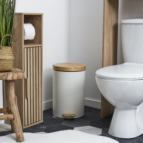 Zestaw 2 koszy na śmieci białe