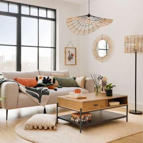 Lampa podłogowa Cosy stojąca czarna ażurowa