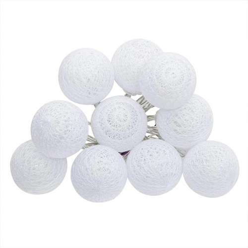 Girlanda Cotton balls białe