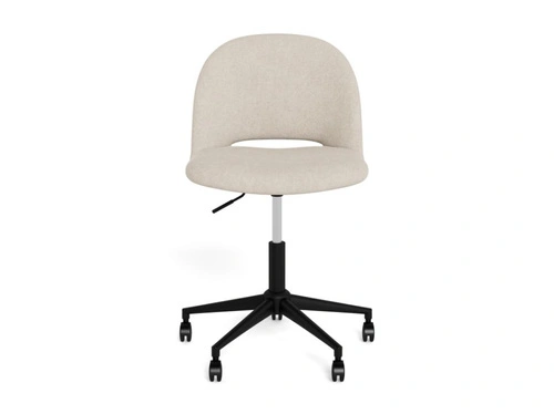 Fotel biurowy Allan beżowy obrotowy na kółkach do biurka Actona