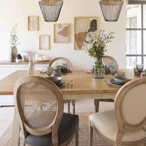 Stół do jadalni Olbia Atmosphera nowoczesny drewniany biały z akacją 200x100 cm