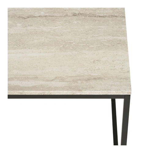 Vita stolik kawowy kwadratowy do salonu trawertyn loft czarny 45x45