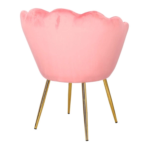 Krzesło muszelka Fiona VIC różowy jasny