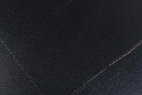 Stół barowy okrągły Malta 80 cm czarny nowoczesny ceramiczny blat do kuchni i jadalni Actona