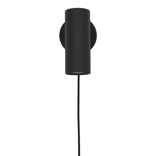 Kinkiet ścienny Paris czarny nowoczesny stalowy LED do salonu i sypialni Intesi 22 cm