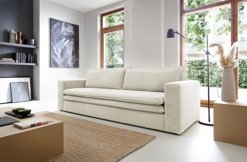 Sofa Ulnes z funkcją spania biała Poso    38
