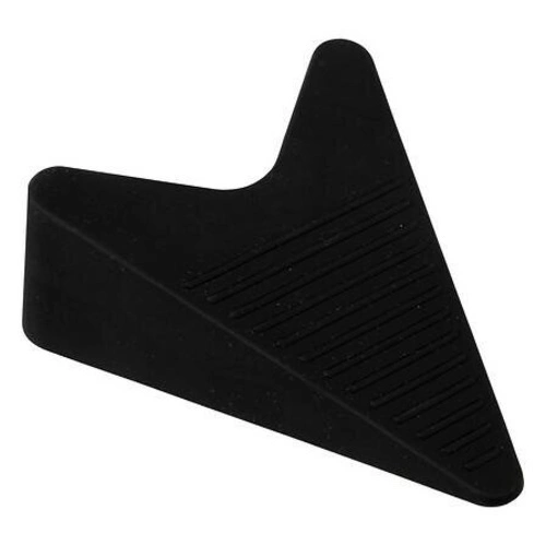 5five simply smart stoper do drzwi samoprzylepny plastikowy z uchwytem czarny 2 sztuki