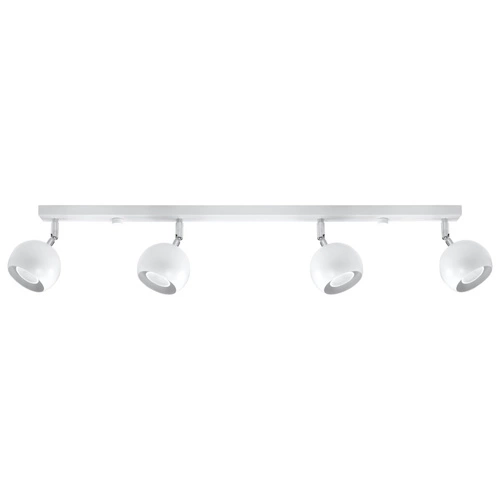 Plafon sufitowy biały Oculare 4L Sollux nowoczesny metalowy do salonu i kuchni 80cm