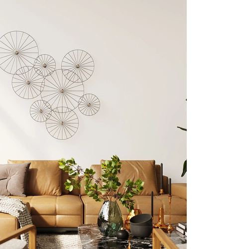 Kinkiet ścienny Sirkel 30 czarny nowoczesny metalowy do salonu i sypialni Thoro