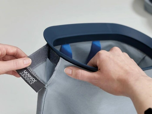 Joseph Joseph Tota nowoczesny kosz na pranie 90l z 2 komorami do łazienki czarny