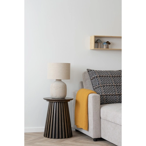 Koc bawełniany Santos ochra 130x170 ciepły pled na kanapę salon