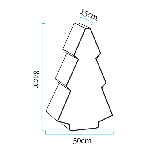 Lampa ogrodowa choinka X-MASS TREE M LED  RGBW 16 kolorów 84 cm