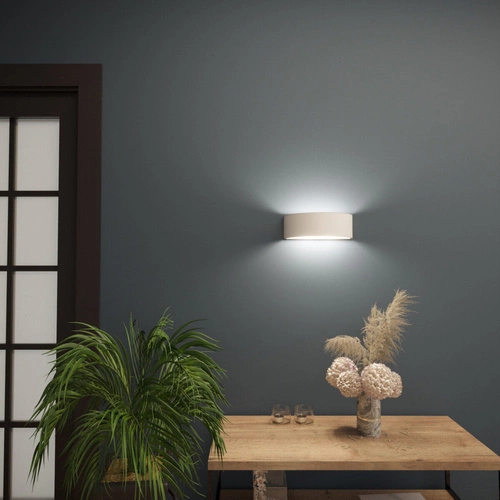 Nowoczesny biały kinkiet ścienny ceramiczny ATENA 30 do salonu i sypialni SOLLUX LIGHTING