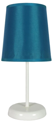 Lampka nocna Gala niebieska nowoczesna z abażurem do sypialni i salonu CANDELLUX