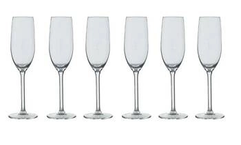 Zestaw 6 kieliszków do szampana Orpéa 160ml szklane