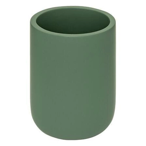 Duo zielony pojemnik na szczoteczki do zębów do łazienki, nowoczesny poliresin 7,2 cm