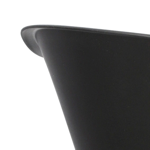 Krzesło konferencyjne obrotowe Roundy Black Intesi czarne nowoczesne z podłokietnikami