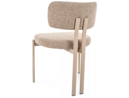 Krzesło tapicerowane Montico beżowe do jadalni i salonu nowoczesne
