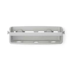 Umbra Flex szara półka pod prysznic łazienkowa GEL-LOCK nowoczesna bez wiercenia 33 cm