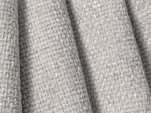 Pufa Lupine kwadratowa szara chenille do salonu nowoczesna miękka siedzisko 87x90 cm