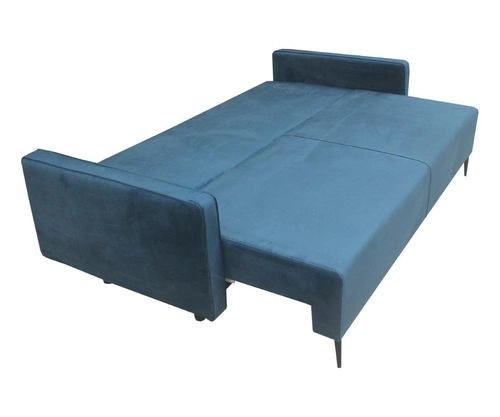 Sofa rozkładana Diana z funkcją spania i pojemnikiem, 3 osobowa, antracytowa, do salonu