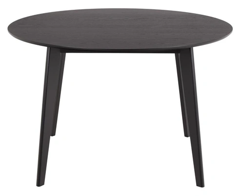 Stół okrągły Roxby 120 cm czarny do jadalni i salonu nowoczesny