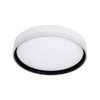 Lampa sufitowa Florida plafon biały+czarny 24W LED 40 cm klosz biały