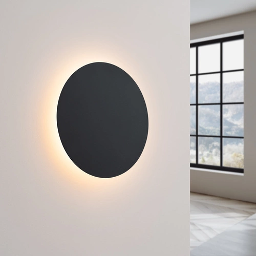 Kinkiet ścienny BORGEN czarny LED nowoczesny do salonu i sypialni stalowy 30 cm Thoro