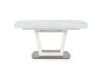 Stół rozkładany Blani biały marmur nowoczesny glamour do jadalni i salonu 160-200x90 cm