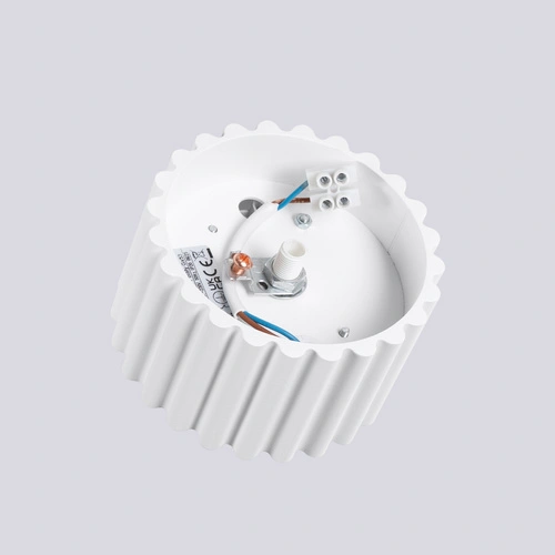 Plafon sufitowy AURA 1 biały nowoczesny aluminium minimalistyczny do kuchni i salonu