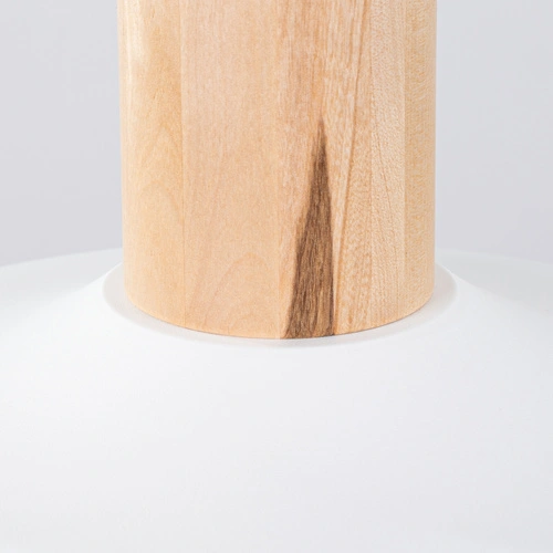 Lampa wisząca INDY biała skandynawska stalowa do salonu i jadalni nad stół 38 cm