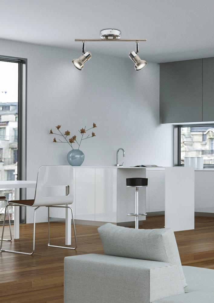 Lampa sufitowa Arkon nowoczesna regulowana metalowa chromowana do salonu i kuchni