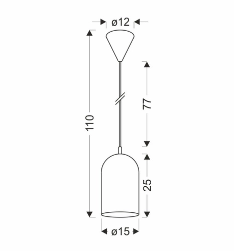 Lampa sufitowa Oss zielona nowoczesna pojedyncza do salonu i jadalni Ledea 110 cm