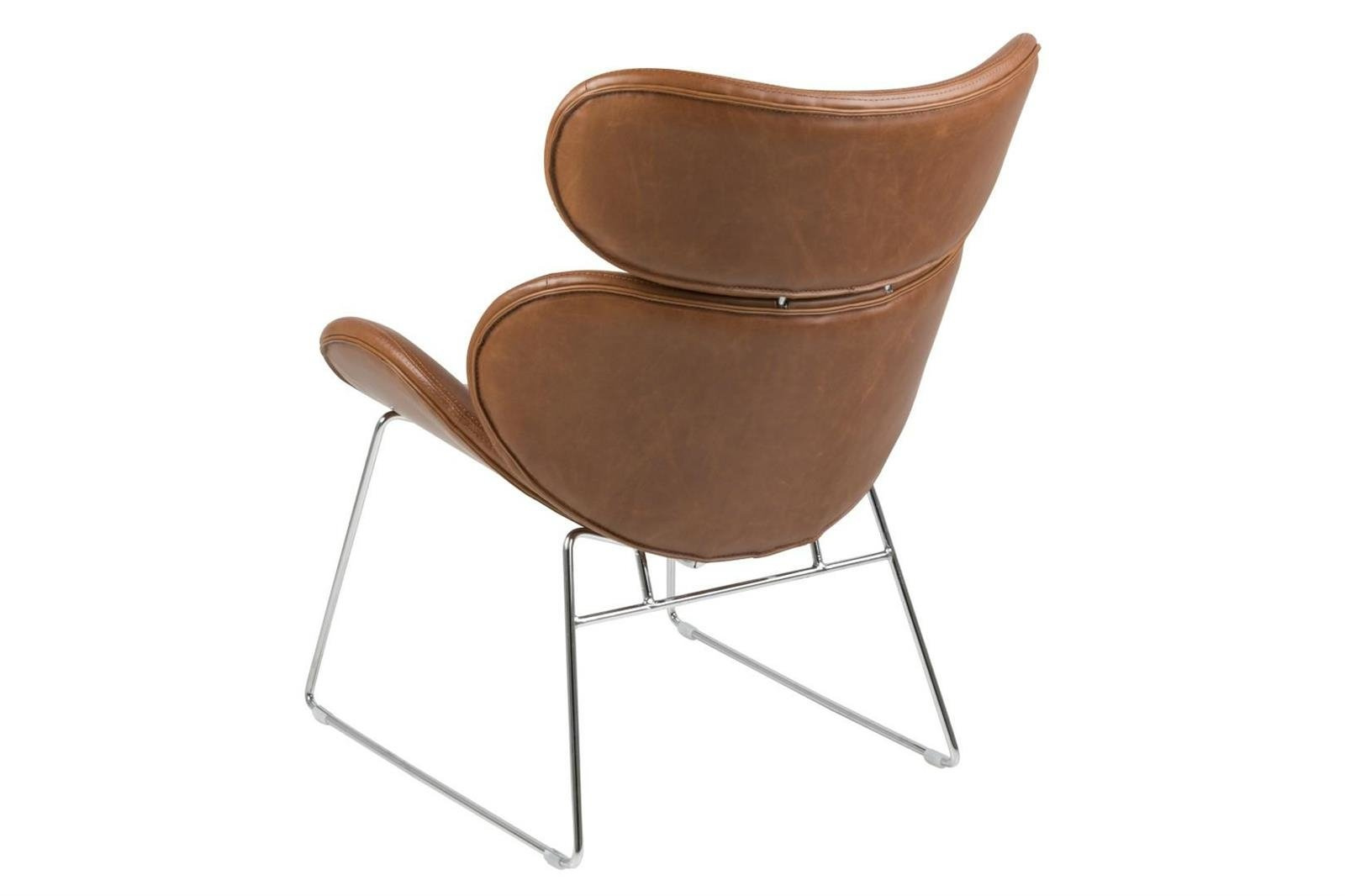 Fotel Cazar Vintage brązowy PU loftowy