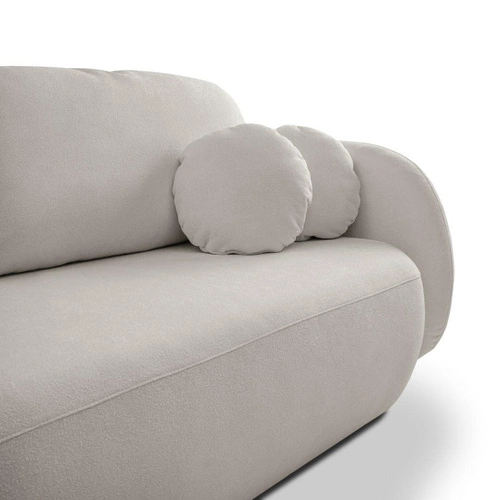 Sofa rozkładana Salby 3 osobowa z funkcją spania i pojemnikiem szara do salonu