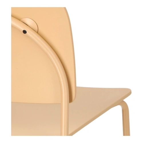 Krzesło Ravio piaskowe z tworzywa do jadalni i kuchni nowoczesne