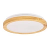 Lampa sufitowa Gandava plafon 18W LED  29cm biało drewniany 4000K