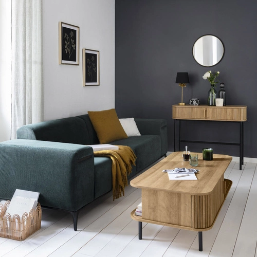 Lustro Justin 48cm czarne/złote