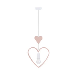 Lampa wisząca Single hh 1x20W E27 iq kids różowy
