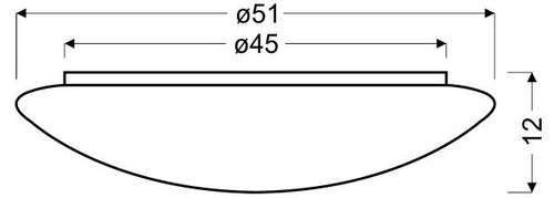 Plafon sufitowy LED Sky efect 2 biały okrągły 51 cm do salonu i sypialni CANDELLUX