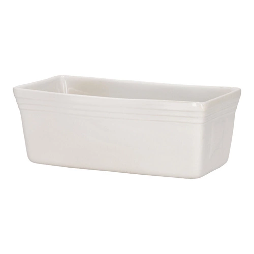 Keksówka ceramiczna Cornisa Intesi biała do pieczenia ciasta i chleba 28 cm łatwe czyszczenie