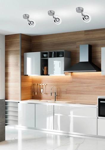 Kinkiet ścienny LED Celt chrom nowoczesny regulowany do salonu i sypialni CANDELLUX