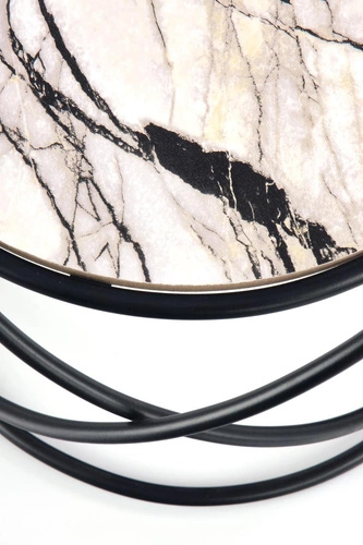 Zestaw 2 stolików Chaletz biały