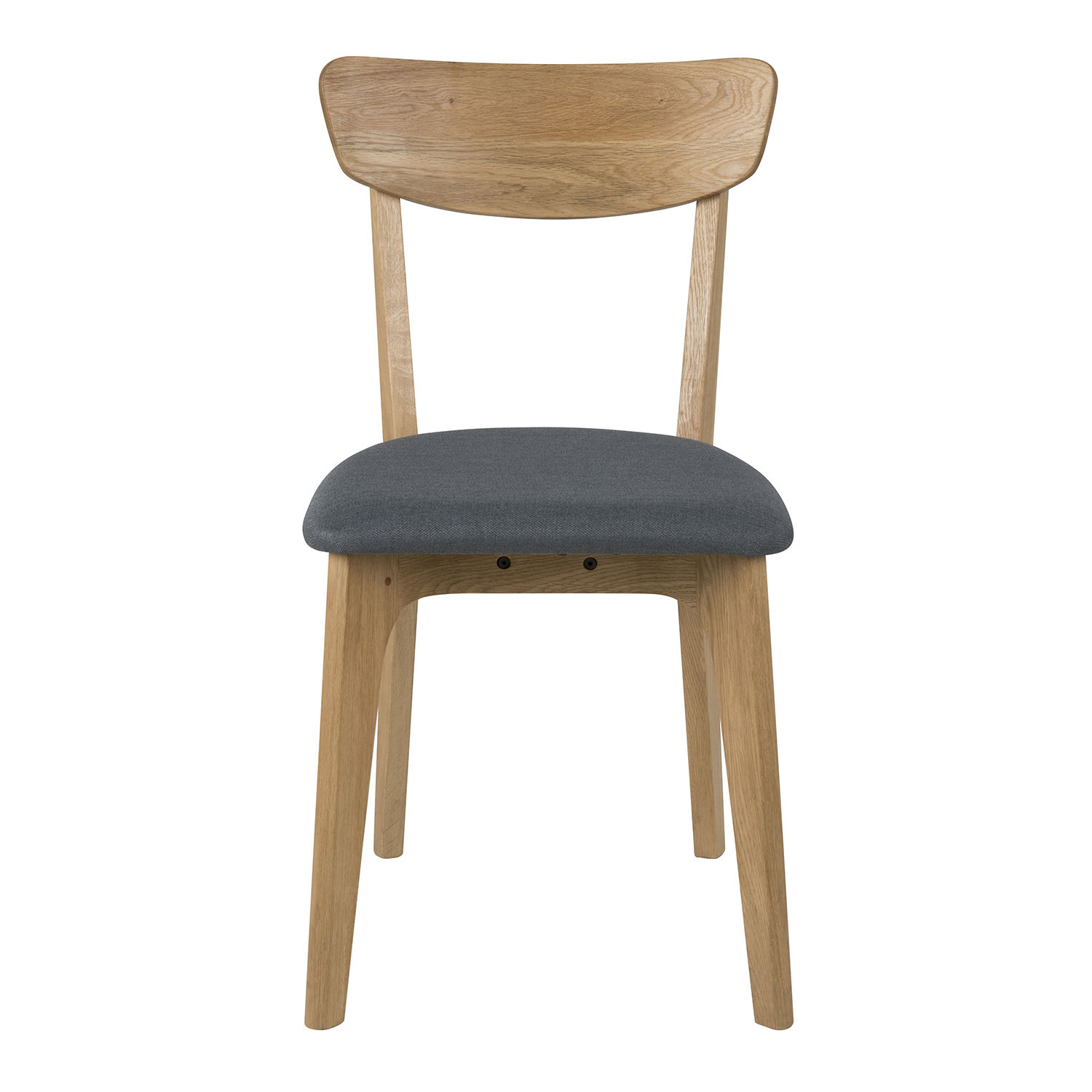 Krzesło Solen Oak Grey – szare krzesło dębowe tapicerowane w stylu skandynawskim